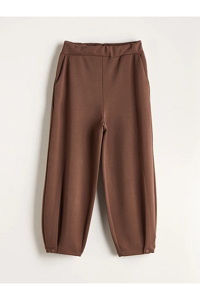 LC Waikiki Lcw Vision Brown Elastic Waist Modal Blended Women's Sweatpants