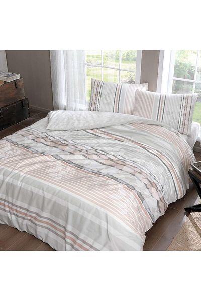 STOREMAX Ezg 1000042480002   Melanie Ranforce Single Duvet Cover Set, Stone, Dolu Ezsnshop 1065757