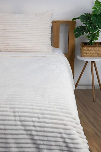 STOREMAX Ezg 2 Piece Single Blanket Set (Ecru) Ezsnshop 1065757