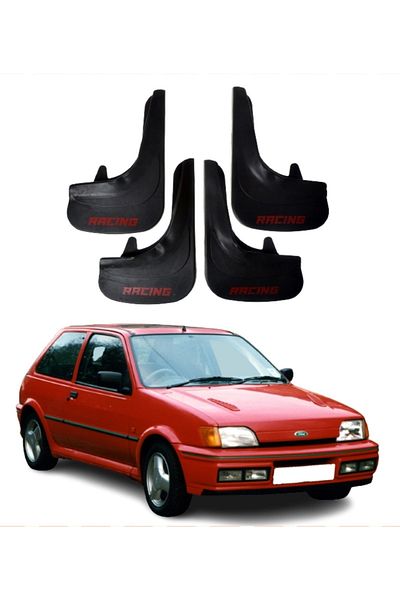 SONİKON LİNE Ford Fiesta 1990-2002 Compatible Racing Written 4-Piece Dust Cover Mudguard Mudguard Modified