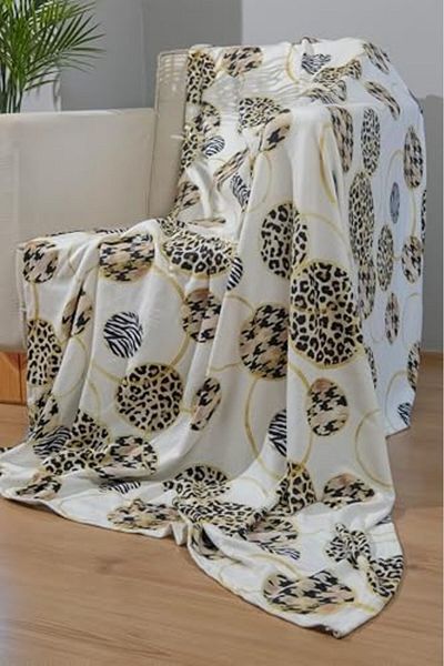 STOREMAX Ezg Printed Fleece Single Tv Blanket (Leopard) Ezsnshop 1065757