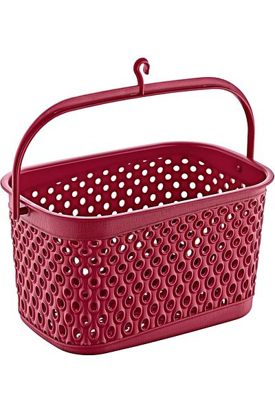 LUXE Katre Latch Basket 3 Lt Carmen Red Lxshp 1055529