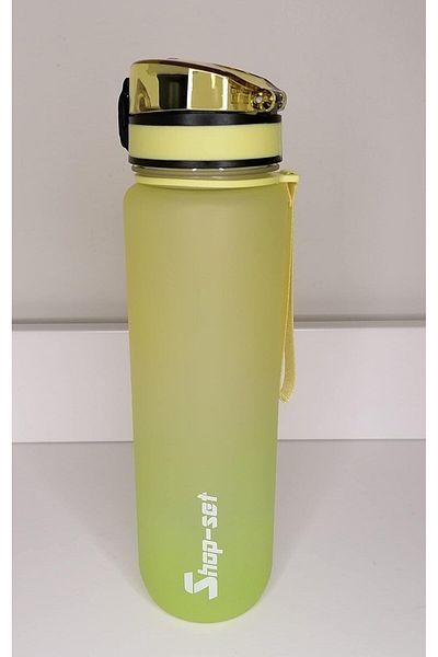 STOREMAX Ezg 1000 ml Tritan Motivational Water Bottle (Neon Yellow - Neon Green) Ezsnshop 1065757