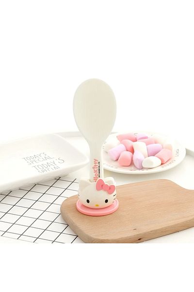 Choice pink Hello Kitty Plastic Large Rice Spoon Kitchen Tools Electric Rice Cooker Parts Storage Rice Shov