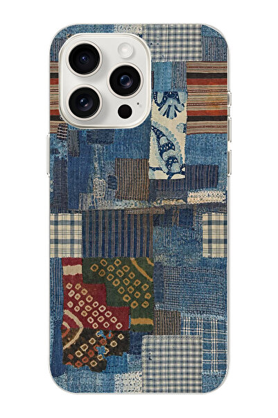 moonset Iphone 16 Pro Uyumlu Vintage Tasarımlı Baskılı Şeffaf Telefon Kılıfı