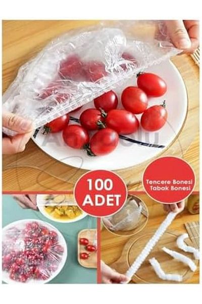 STOREMAX Home 100 Pieces Pots, Plate Covers, Disposable Durable Rubber Bags, Plates and Pots