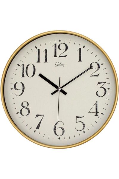 Mu Art Ahşap Mrt 30 cm Real Glass Silent Mechanism Wall Clock Art 871301
