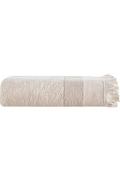 Mu Art Ahşap Mrt Concept Borla Beige Bath Towel 90 X 150 cm Art 871301