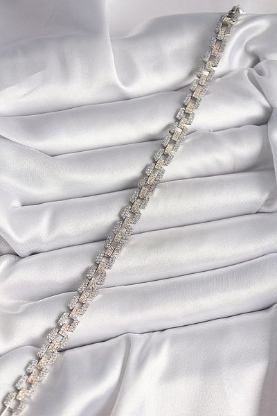 Clariss Brass Mix Color Zircon Stone Chain Model Vip Series Women's Bracelet
