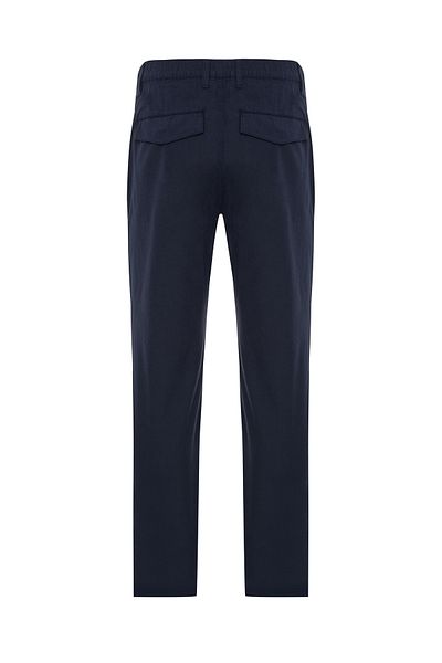 Mudo Straight Fit Textured Waist Elastic Pants