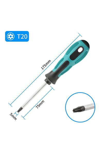 agiiman T20 Torx magnetic screwdriver set precision T5 T6 T7 T8 T9 T10 T15 T20 T25 T27 T30 safety controller