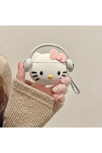 Choice for AirPods Pro B Sanrio Hello Kitty Case for Apple AirPods 1 2 3 Airpod Pro 3D Key Chain Wireless E