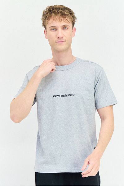 New Balance Men Sportswear Fit Short Sleeve Outdoor T Shirt, Grey