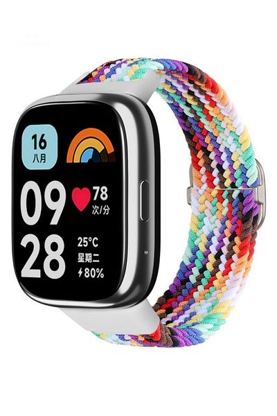 İncisoft ساعة Xiaomi Redmi Watch 3 Active متوافقة مع حزام شبكي ناعم مع إبزيم معدني قابل للتعديل