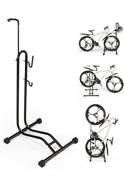 COOYA Bicycle Ground Stand, Detachable, for Indoor and Outdoor, Support All Mountain and Road Bikes