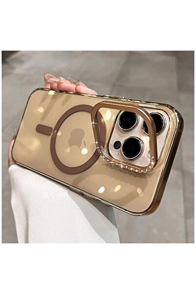 Zebana Apple iPhone 15 Pro Uyumlu Kılıf Zebana Glossy Şeffaf Kılıf (Kablosuz ...