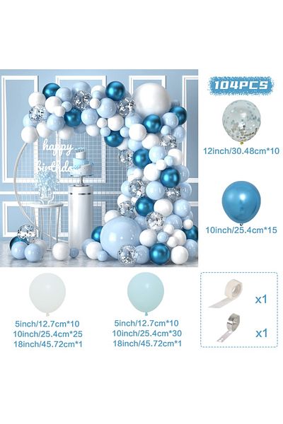 Choice Other Laser Blue Balloon Garland Arch Kit Wedding Birthday Party Decoration Kids Adult Wedding Party