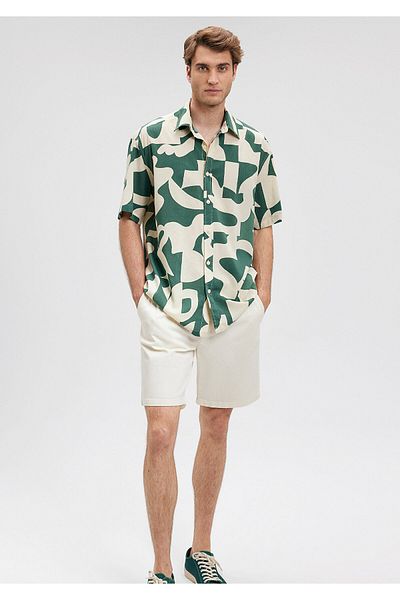 Mavi Green Printed Shirt - Loose Fit0210912-84660