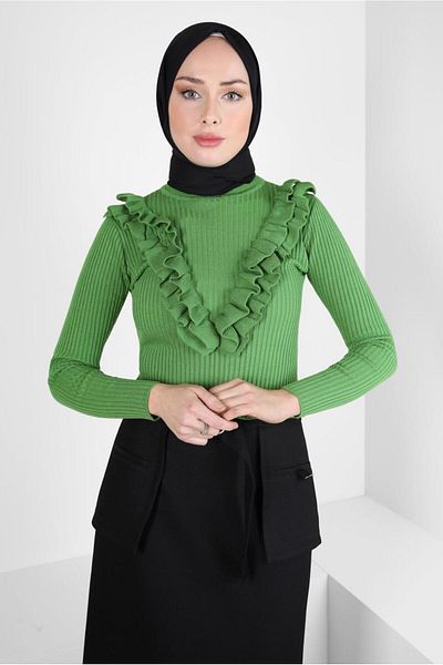 Alvina SWEATER WITH RIFFIR DETAIL 44070