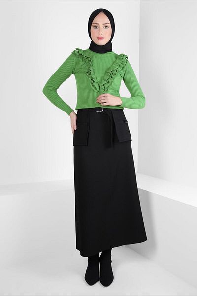 Alvina SWEATER WITH RIFFIR DETAIL 44070