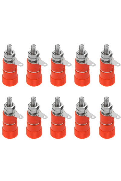 Choice3 Red 10pcs 10 PCS Binding Posts Terminals 4mm Banana Plug Socket 4mm T...