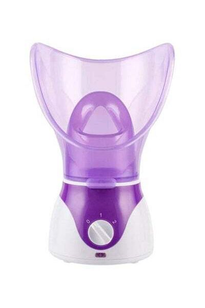 HALAMODO Moisturizing Facial Steamer Purple/White 18.6x26.7x16.6cm