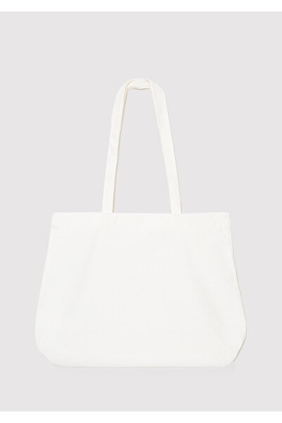 Mavi Geantă de umăr albă cu logo imprimat 1912022 -70057