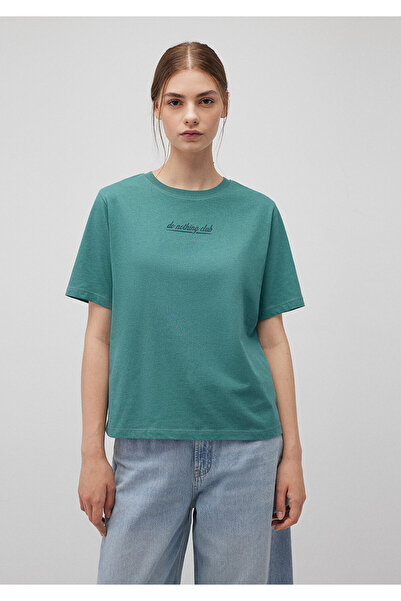 Mavi Green Back Printed Regular Fit T-Shirt - 1612608 -71702