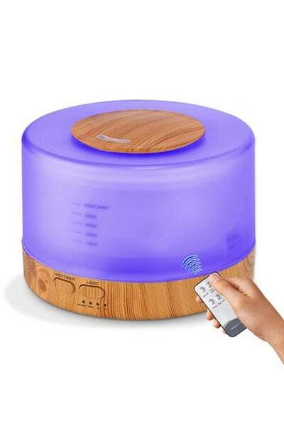 HALAMODO Essential Oil Diffuser Aromatherapy With Remote Control Multicolour 500ml