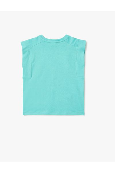 Koton Cotton Sleeveless Crew Neck Basic T-Shirt