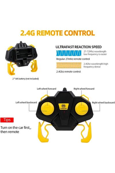 Yelajoy 2.4GHz RC Stunt Car,High Speed Tumbling Crawler Vehicle 360 Degree Flips Double Sided Rotating