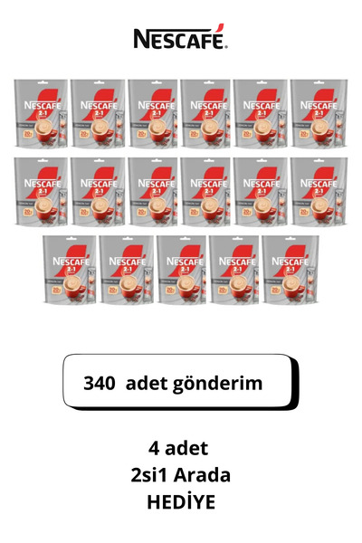 Nescafe 2 Si 1 Arada 56' Lı 6 Paket (top:356 Adet)