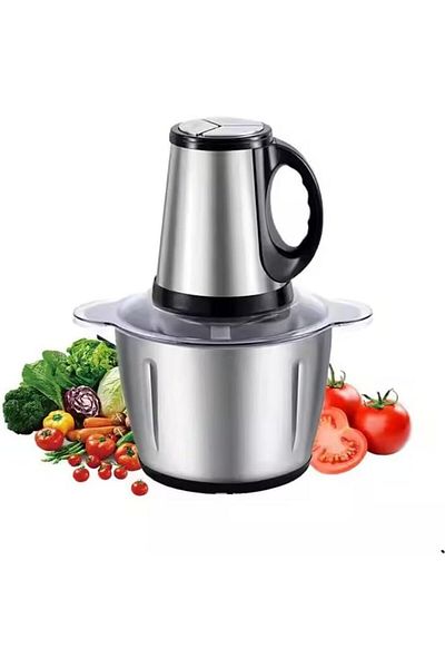 COOYA 2 litres Meat grinder,3 speed modes Stainless steel bowl,4 double blades,for vegetables and meat.