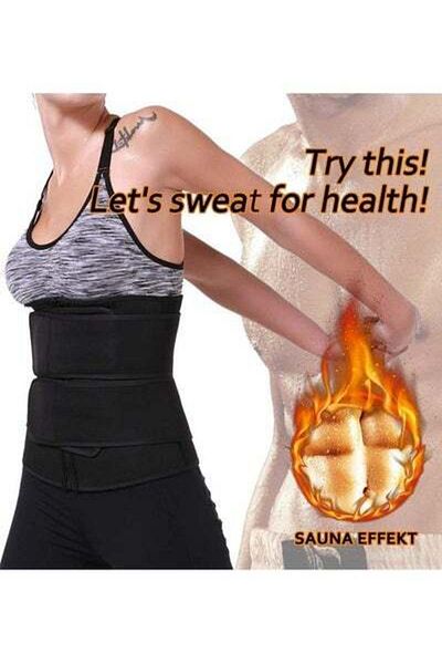 HALAMODO Waist Trimmer Slimming Belt Trainer L L