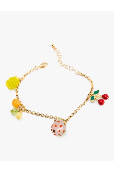 Koton Fruit Detailed Chain Bracelet