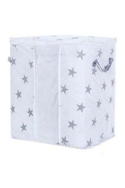 HALAMODO Foldable Closet Storage Bag White/Gray 26x23x2cm