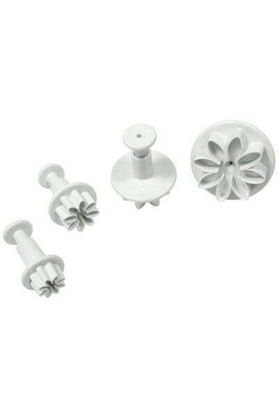 HALAMODO 4-Piece Plunger Cutter Set White