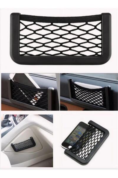 tafce 15x8 cm Araç İçi Telefon Tutucu Torpidoya Yapışan File Araba Karavan Dü...