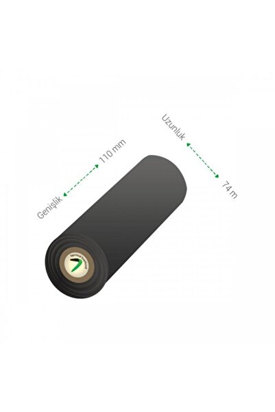 KARTALLAR ETİKET WAX RİBON 110MMx74M ZEBRA TLP-2844/OS2140 WX-10