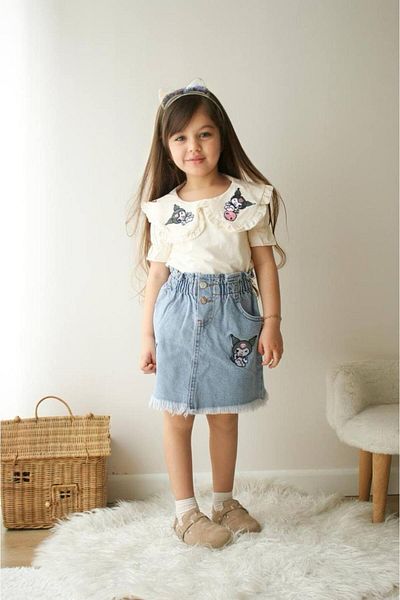 KOKOŞ BEBEK Denim Skirt Suit