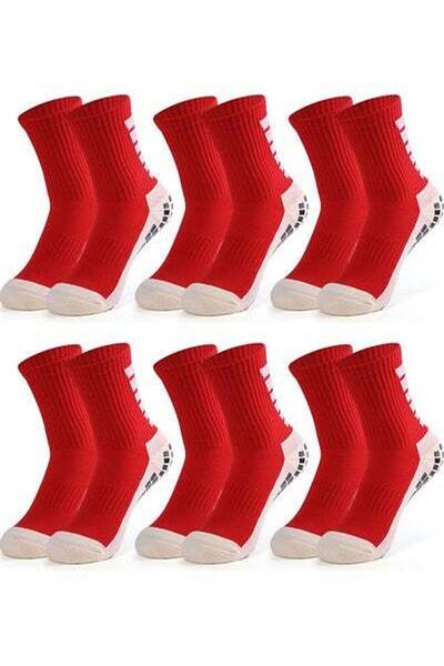 HALAMODO 6 Pair Men's Anti Slip Football Socks 22.00 x 9.00 x 20.00cm