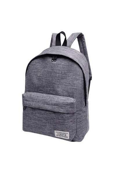HALAMODO School Backpacks Grey