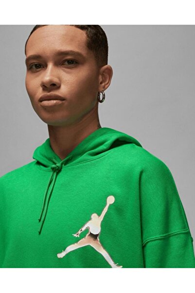 Nike Jordan W J Brkln Ft Gfx Po Sweatshirt (bol Kesim )