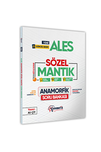 Anamorfik Yayınları 2025 Ales Anamorfik Sözel Mantık Soru Bankası Yeni Müfred...
