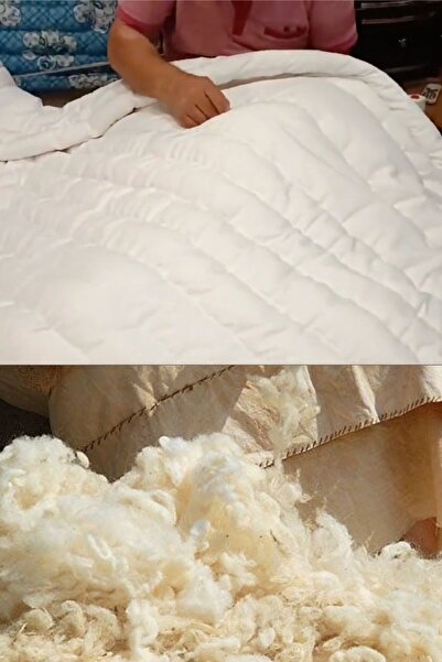 Elyaf Sepeti 100% вовняна ручної роботи двоспальна вовняна ковдра 100% натуральна 195x215 см