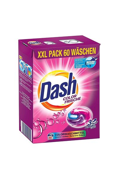 Dash DETERGENT CAPSULE 60PCS COLOR FRESH