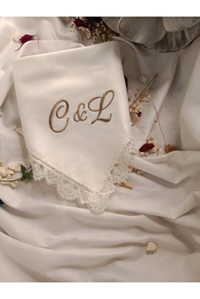 dehaberk Söz&Nişan Tepsisi İçin Söz Mendili ,Damat Mendili,Kişiye Özel Nakışlı