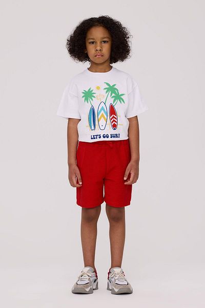 Nebbati BG Store Boy's Red Shorts
