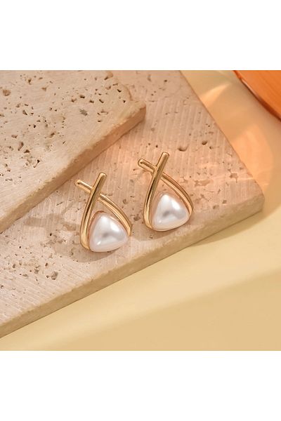 Ayzen Stylish 2Pcs Pearl Earring