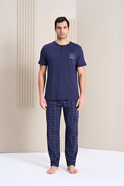 Owersleep Ανδρικό μακρύ κοστούμι με πατιλέτες στο μπροστινό μέρος |   1753